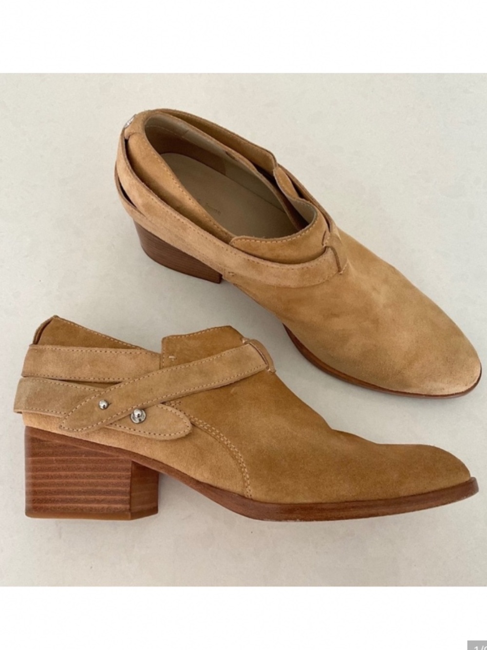 RAG & BONE Harley Suede Booties Size EU 38.5